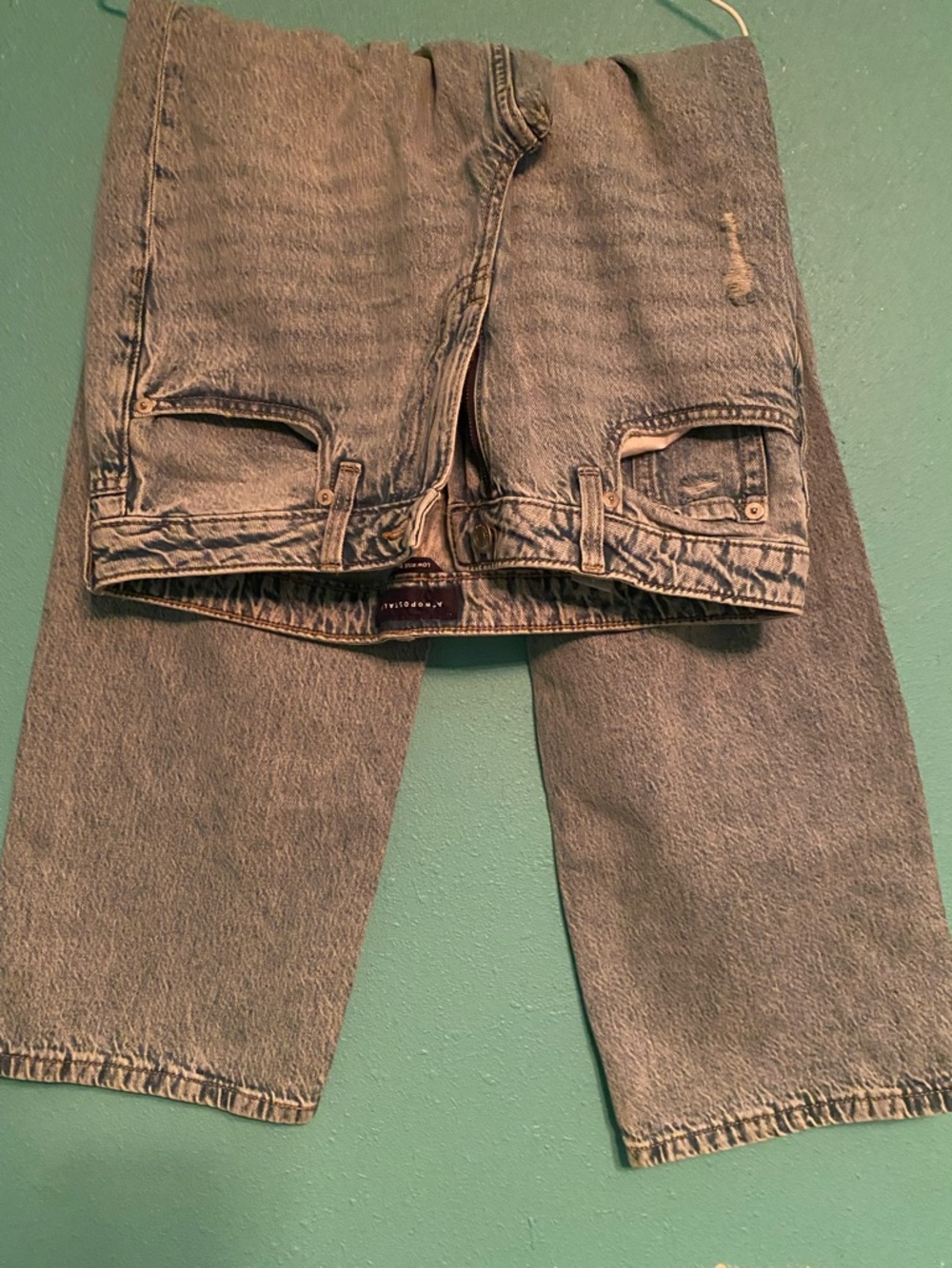 Aeropostale Light Blue Low Rise Baggy Jeans